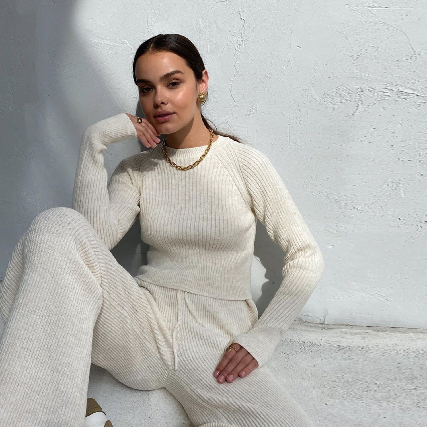Knit Matching Lounge Set