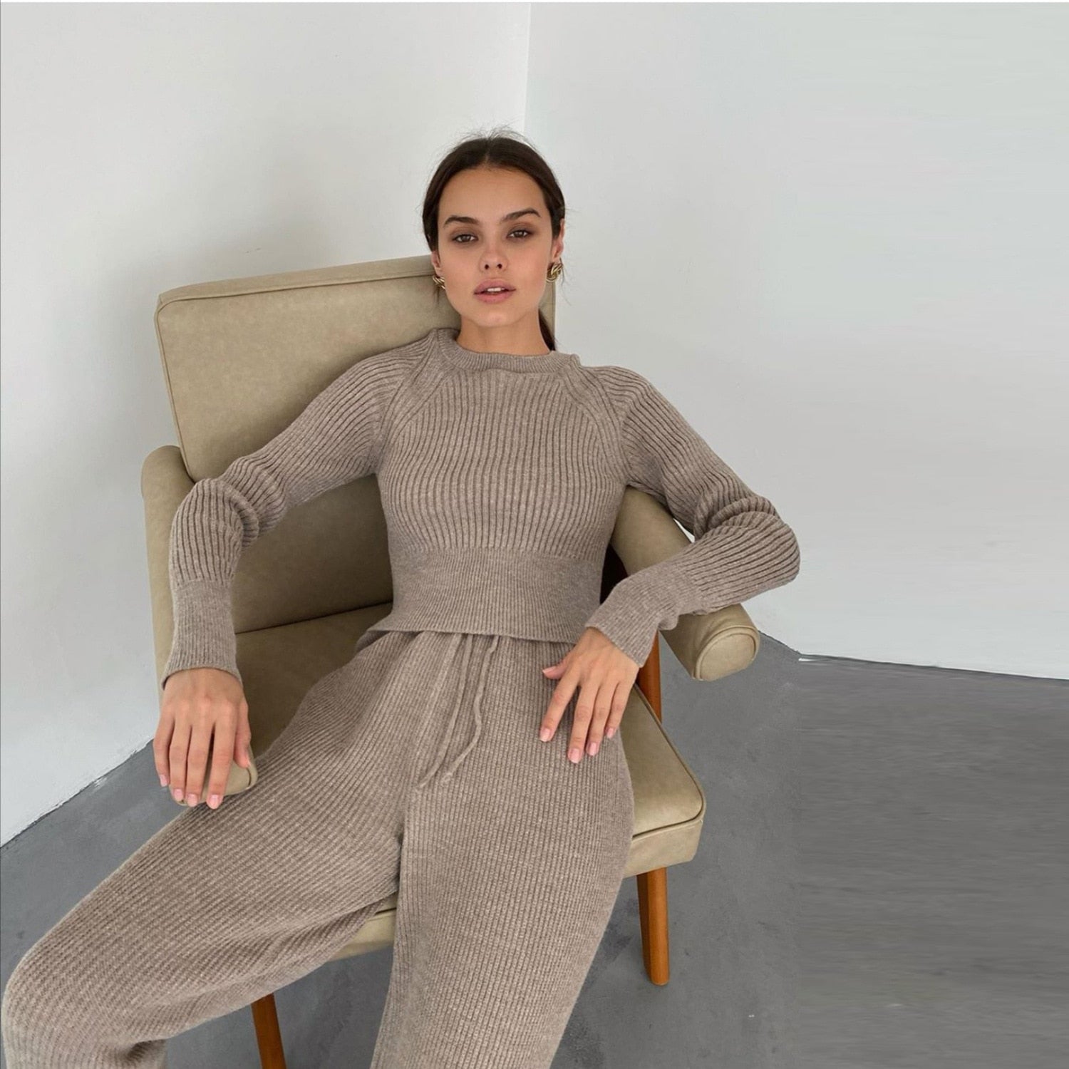 Knit Matching Lounge Set