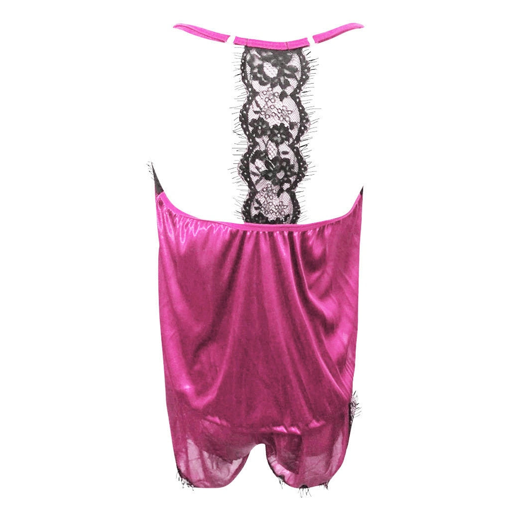 Lace Satin Cami Set