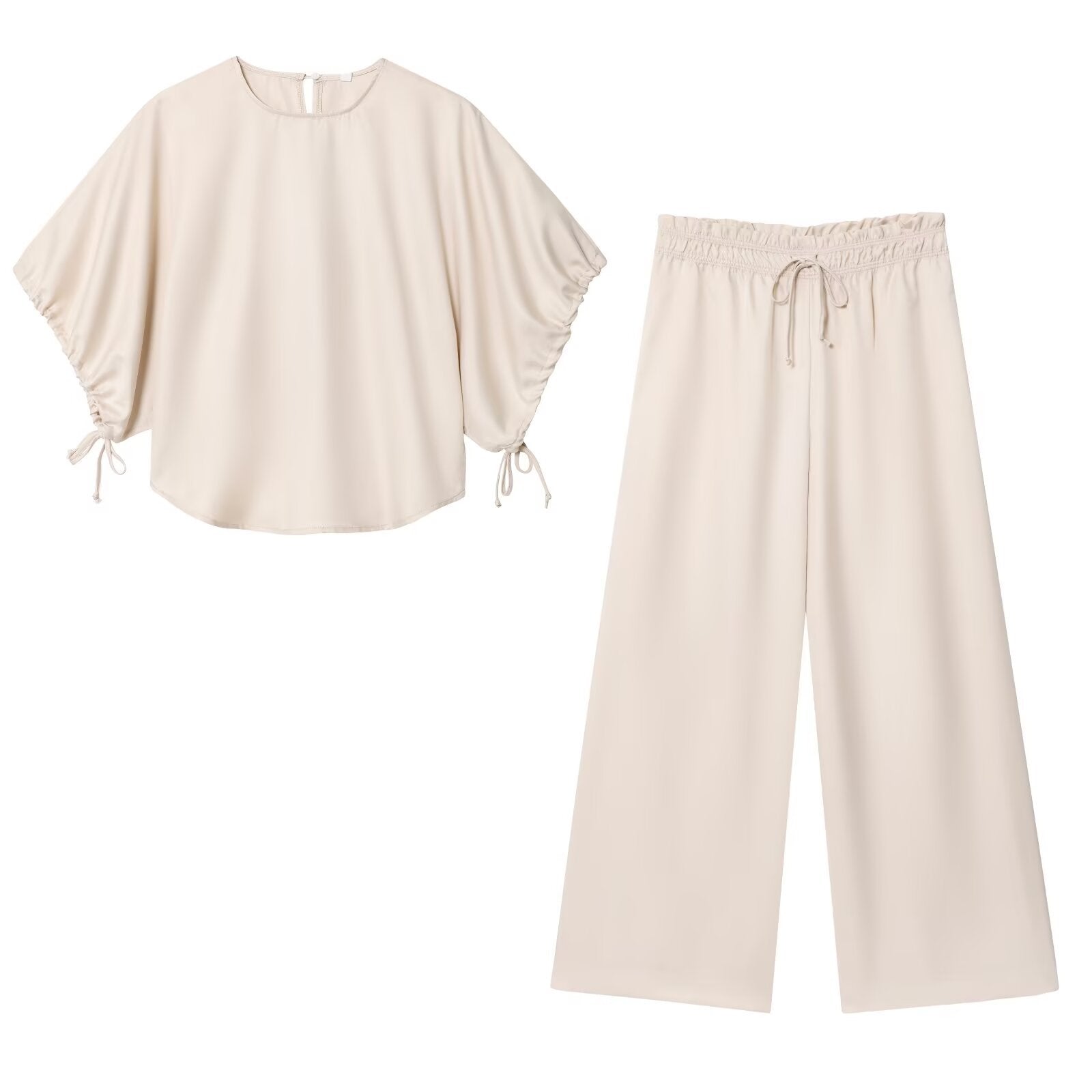 Bubble Sleeve Pajama Set