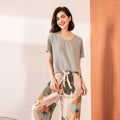 Retro Floral Pajama Set