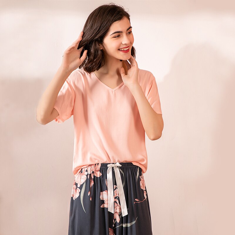 Retro Floral Pajama Set