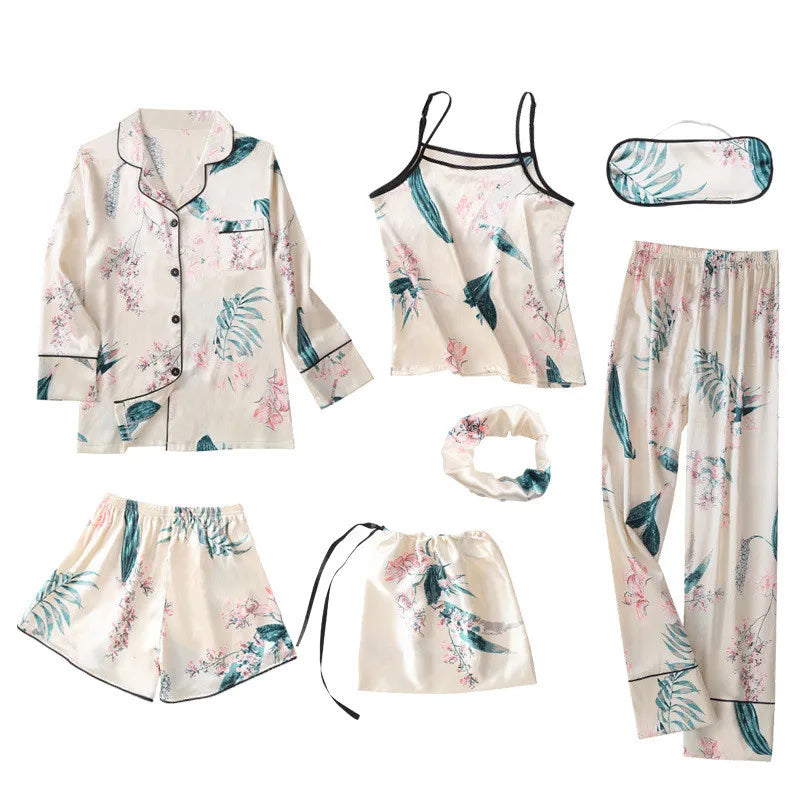Silk Stripe Pajama Set